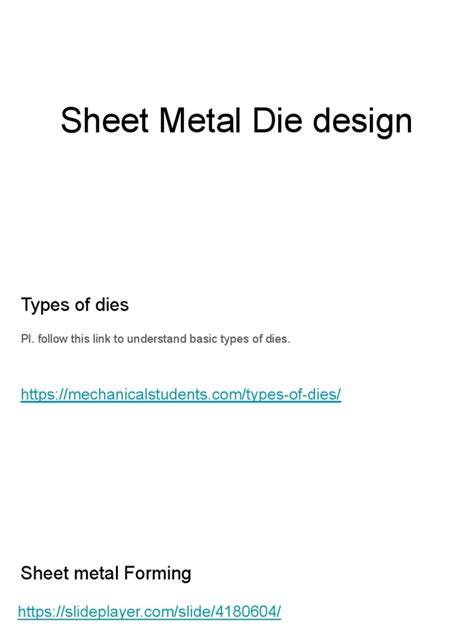 sheet metal fabrication patterns|sheet metal die design pdf.